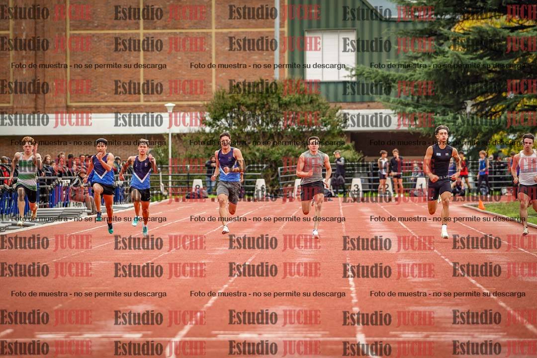 Fotos de los 100 m llanos de varones