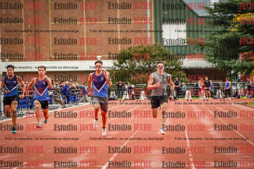 Fotos de los 100 m llanos de varones