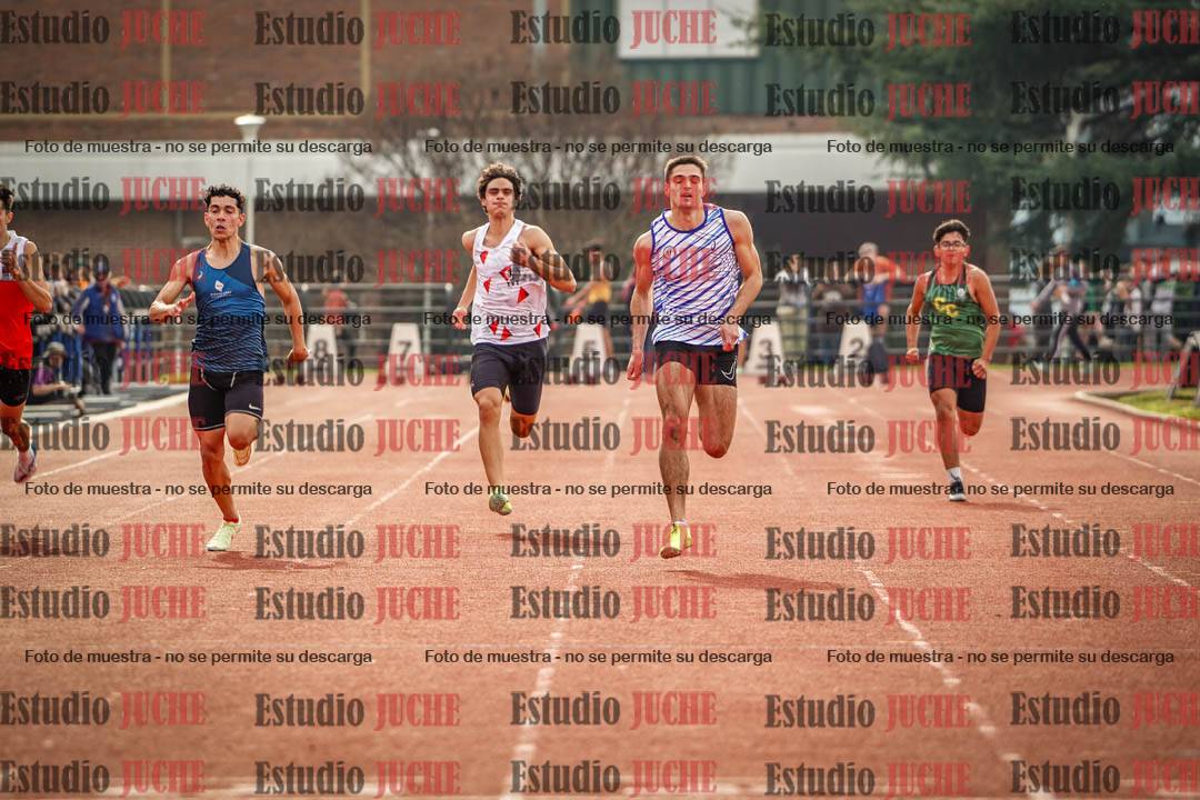 Fotos de los 100 m llanos de varones