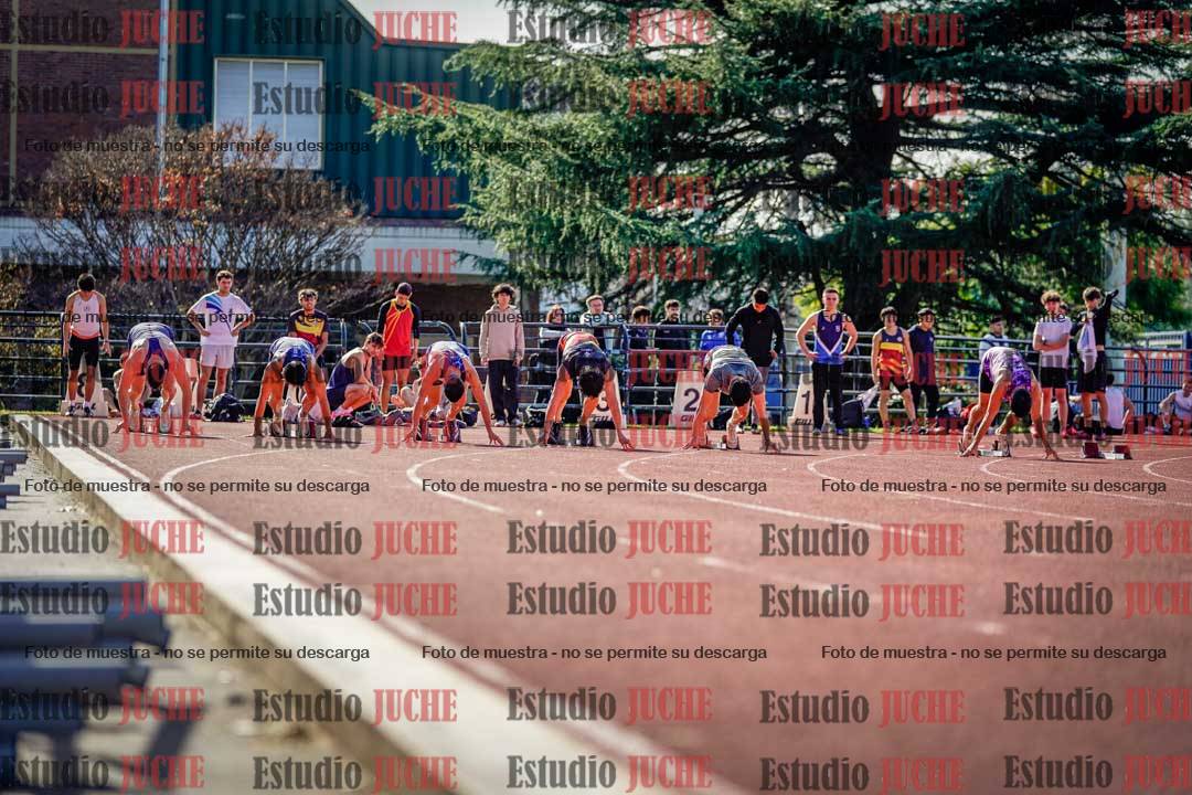 Fotos de los 100 m llanos de varones