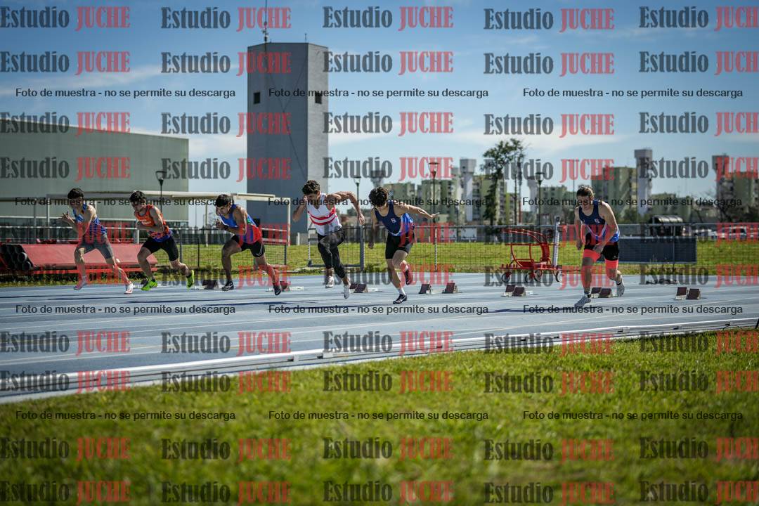 Fotos de los 100 m llanos de varones