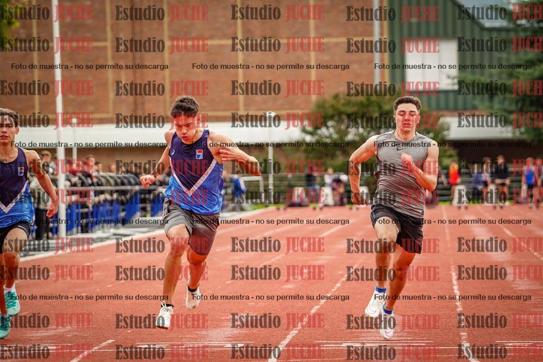 Fotos de los 100 m llanos de varones