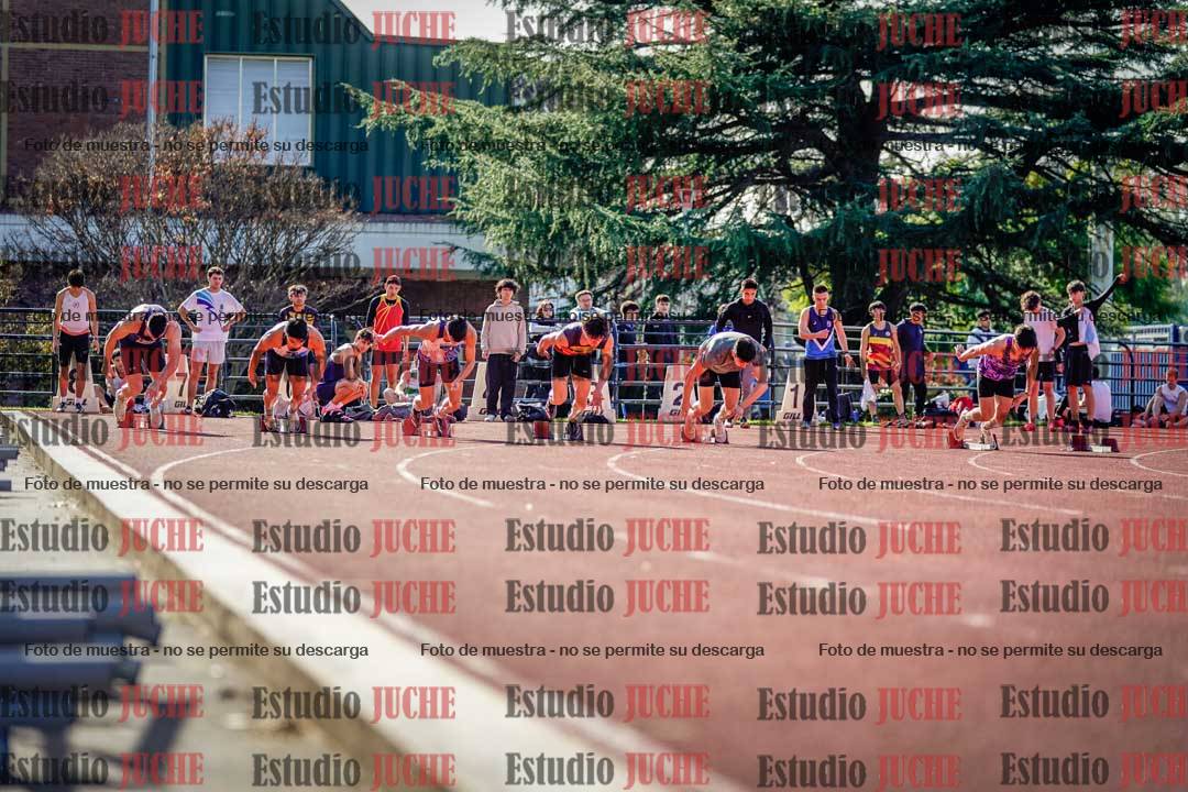 Fotos de los 100 m llanos de varones