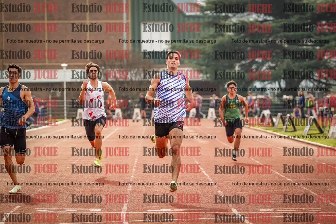 Fotos de los 100 m llanos de varones
