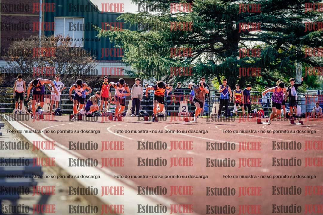 Fotos de los 100 m llanos de varones