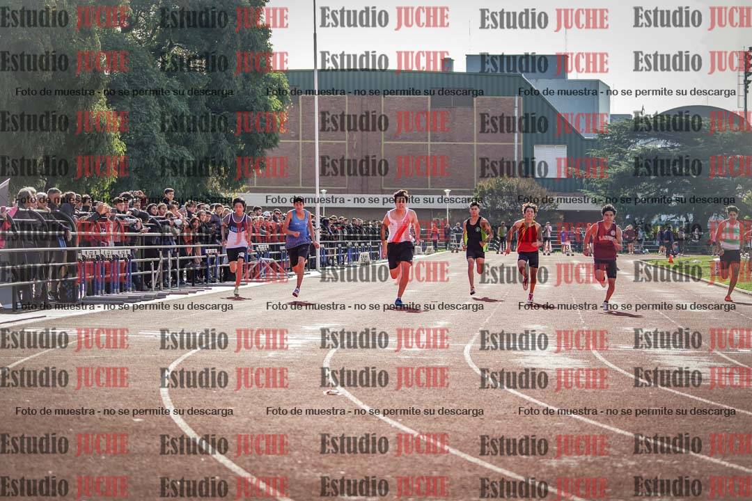 Fotos de los 100 m llanos de varones