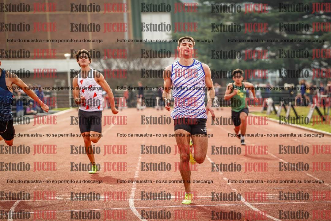 Fotos de los 100 m llanos de varones