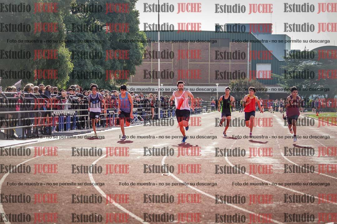 Fotos de los 100 m llanos de varones