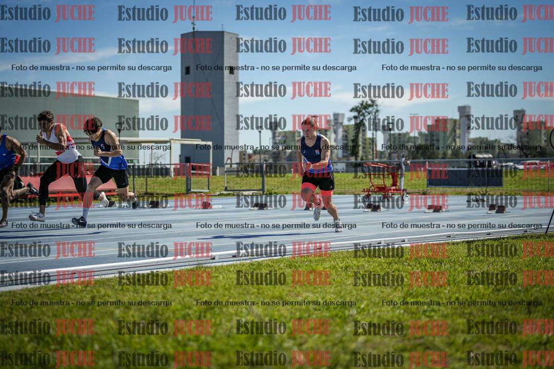 Fotos de los 100 m llanos de varones