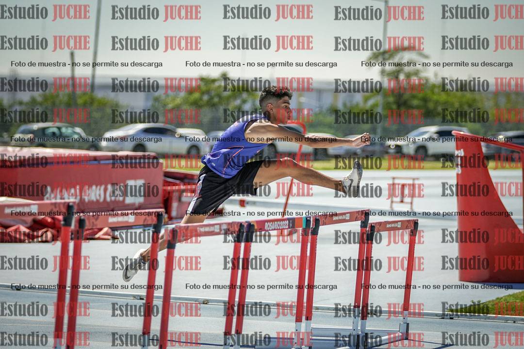Fotos de los 110 m con vallas de varones - serie 1