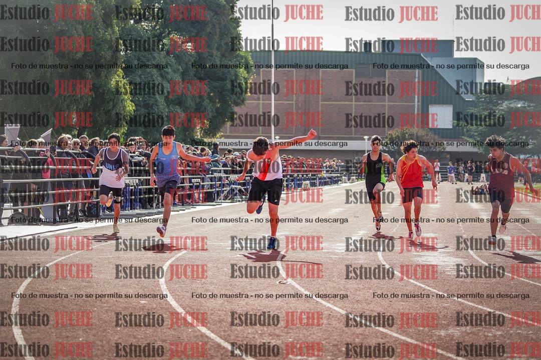 Fotos de los 100 m llanos de varones