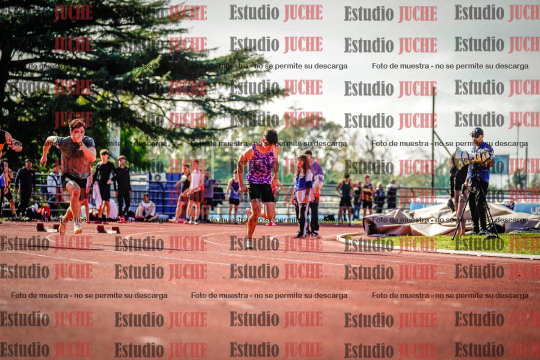 Fotos de los 100 m llanos de varones