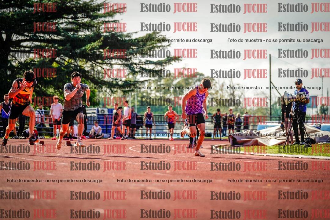 Fotos de los 100 m llanos de varones