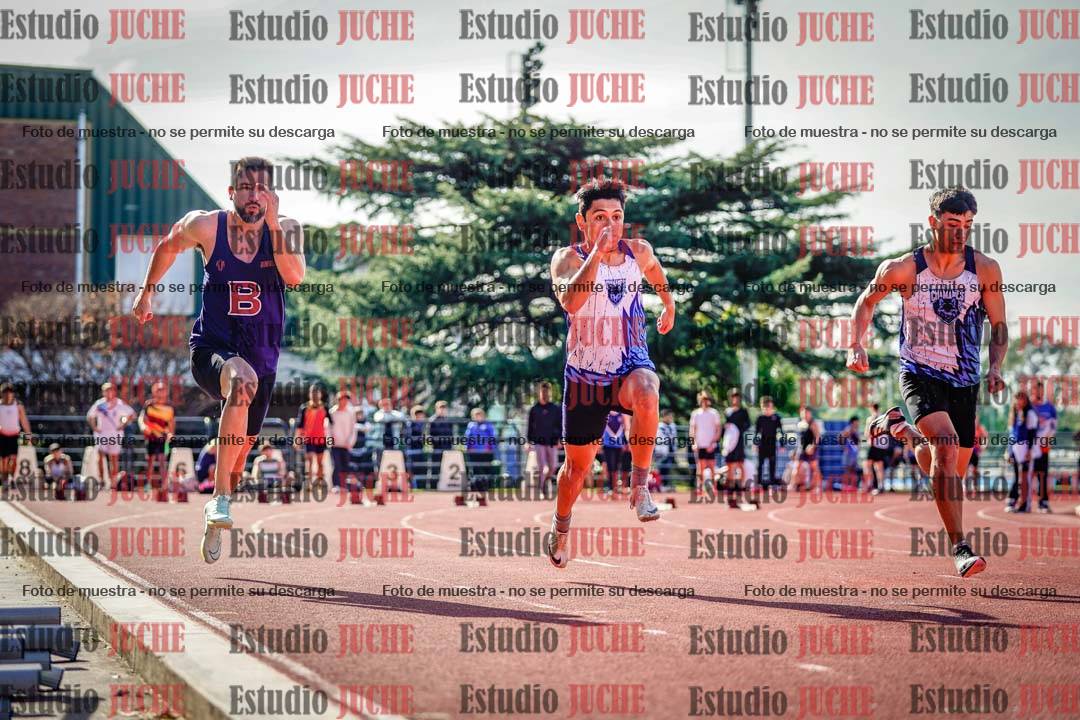 Fotos de los 100 m llanos de varones