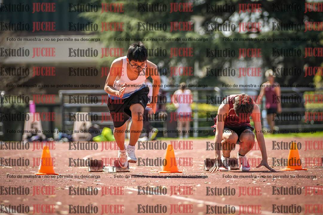 Fotos de los 80 m llanos de varones