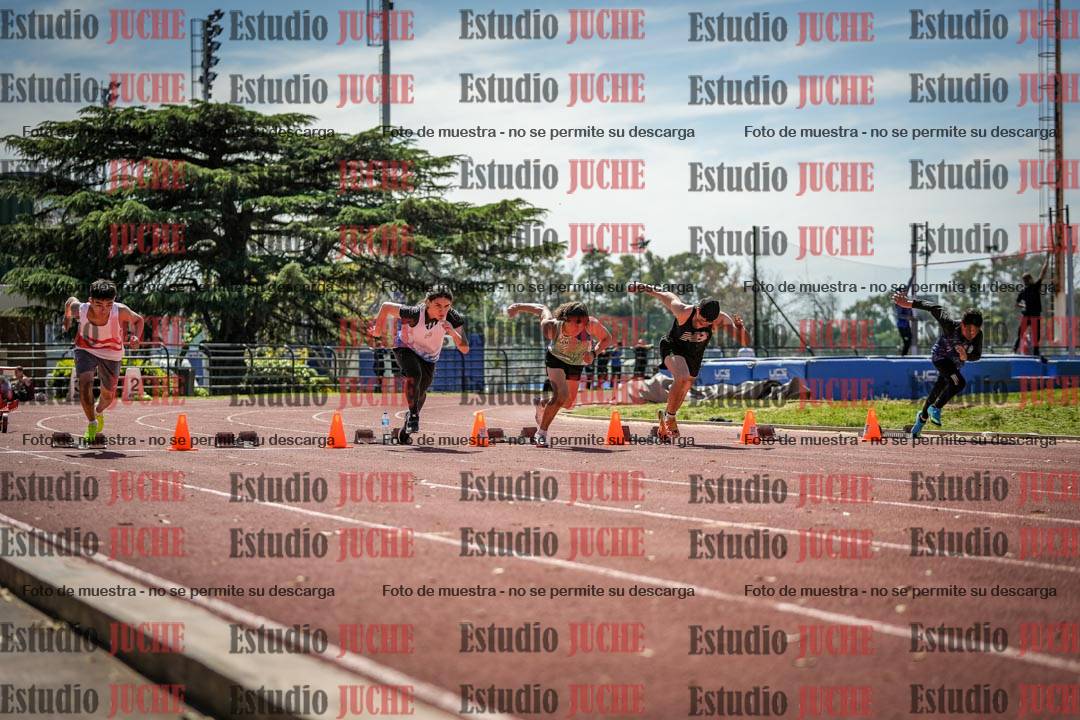 Fotos de los 80 m llanos de varones