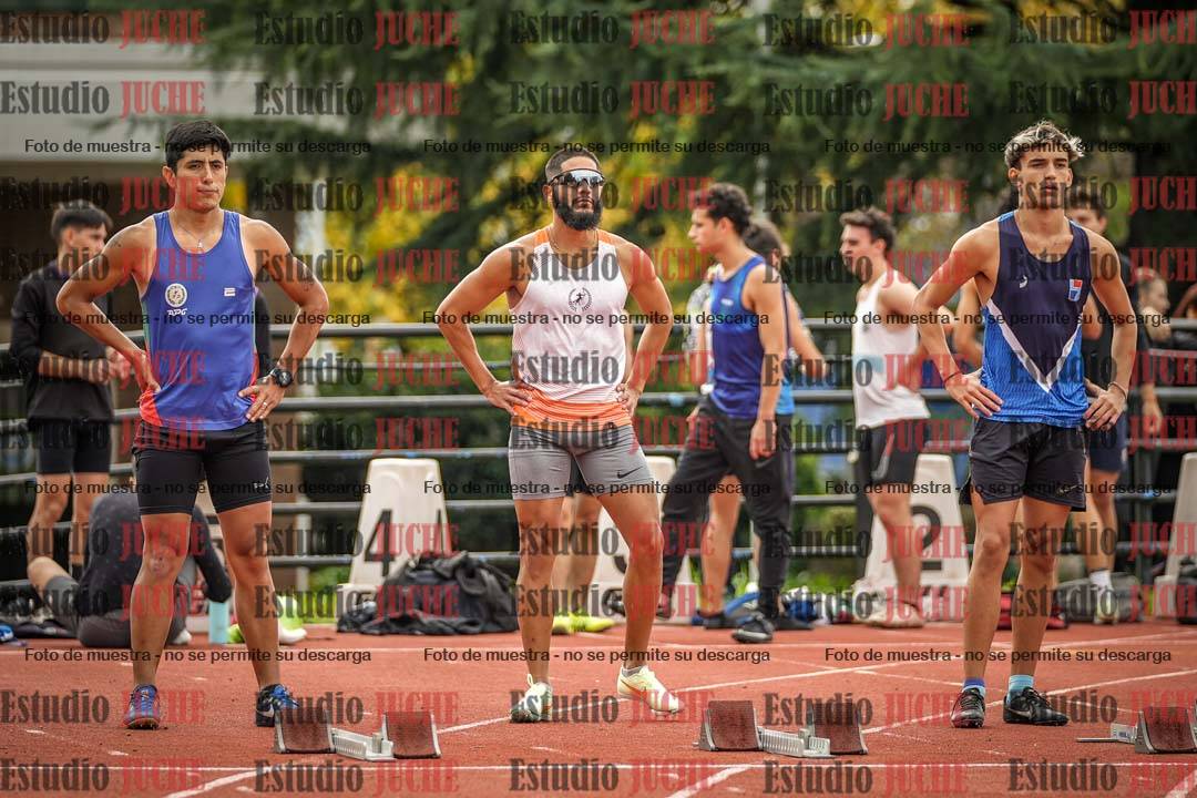 Fotos de los 100 m llanos de varones