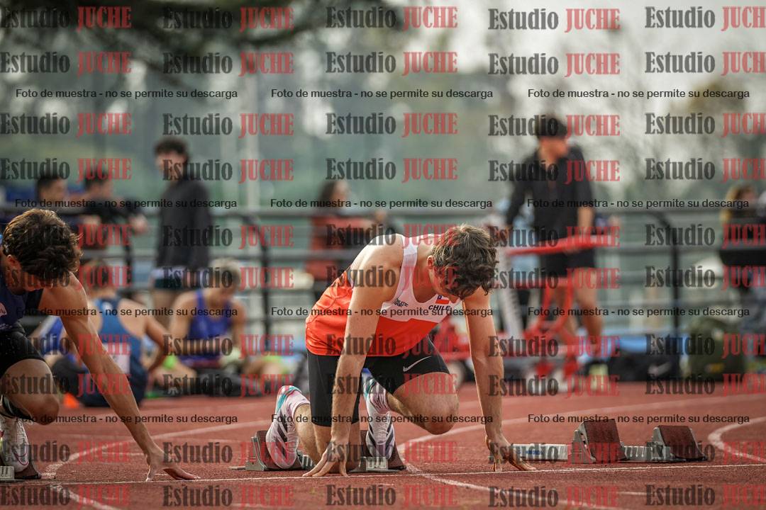 Fotos de los 100 m llanos de varones