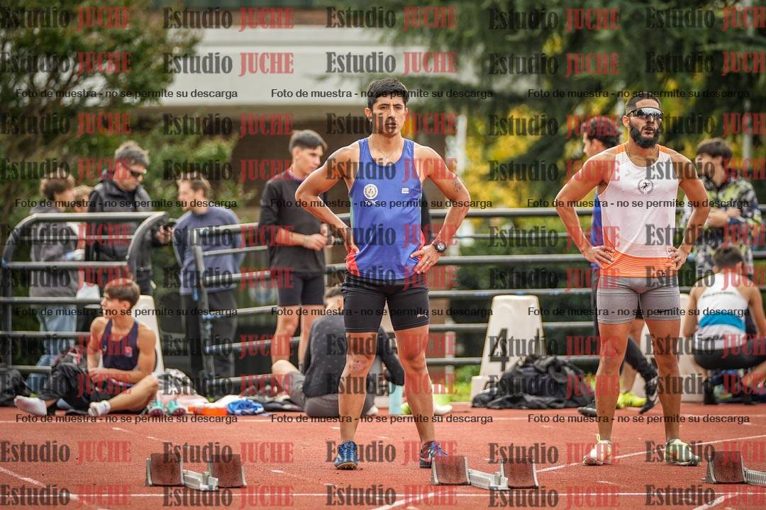 Fotos de los 100 m llanos de varones