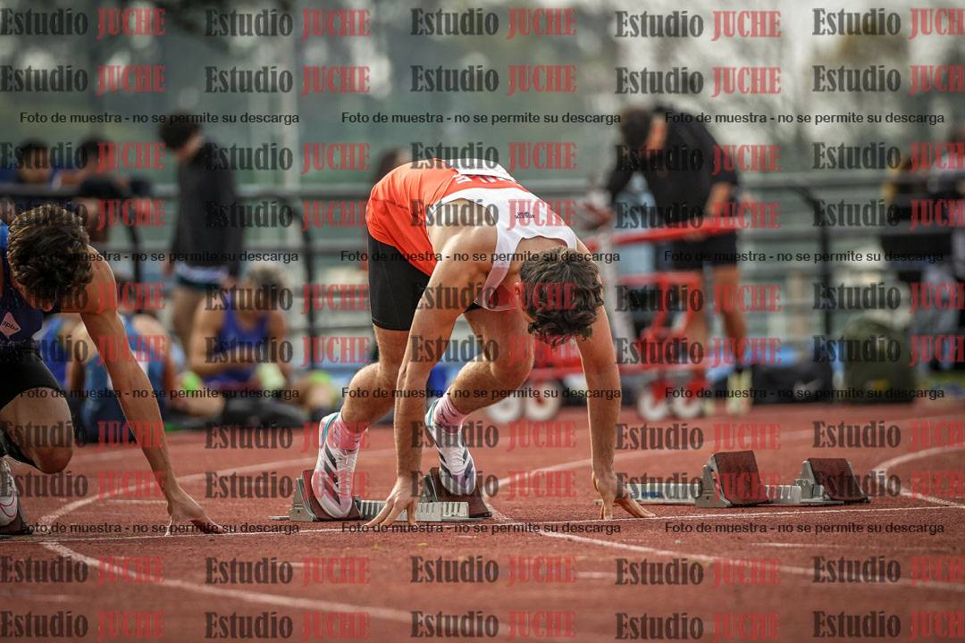Fotos de los 100 m llanos de varones