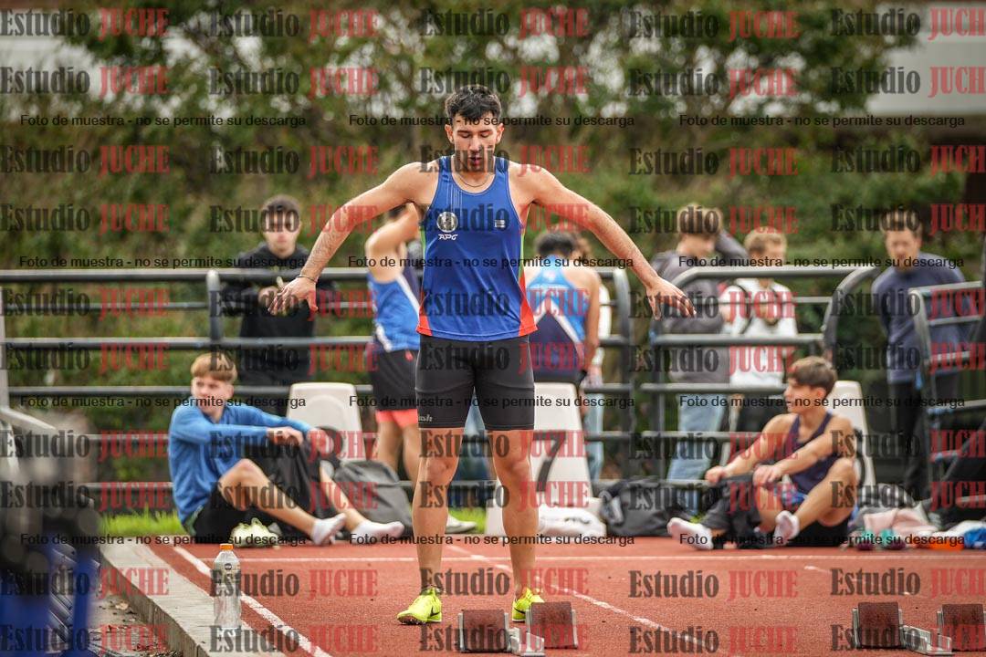 Fotos de los 100 m llanos de varones