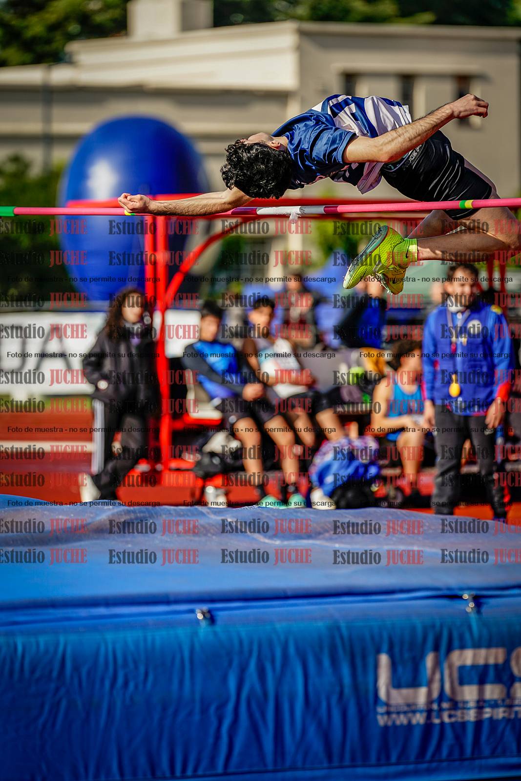 Fotos del salto en alto de varones
