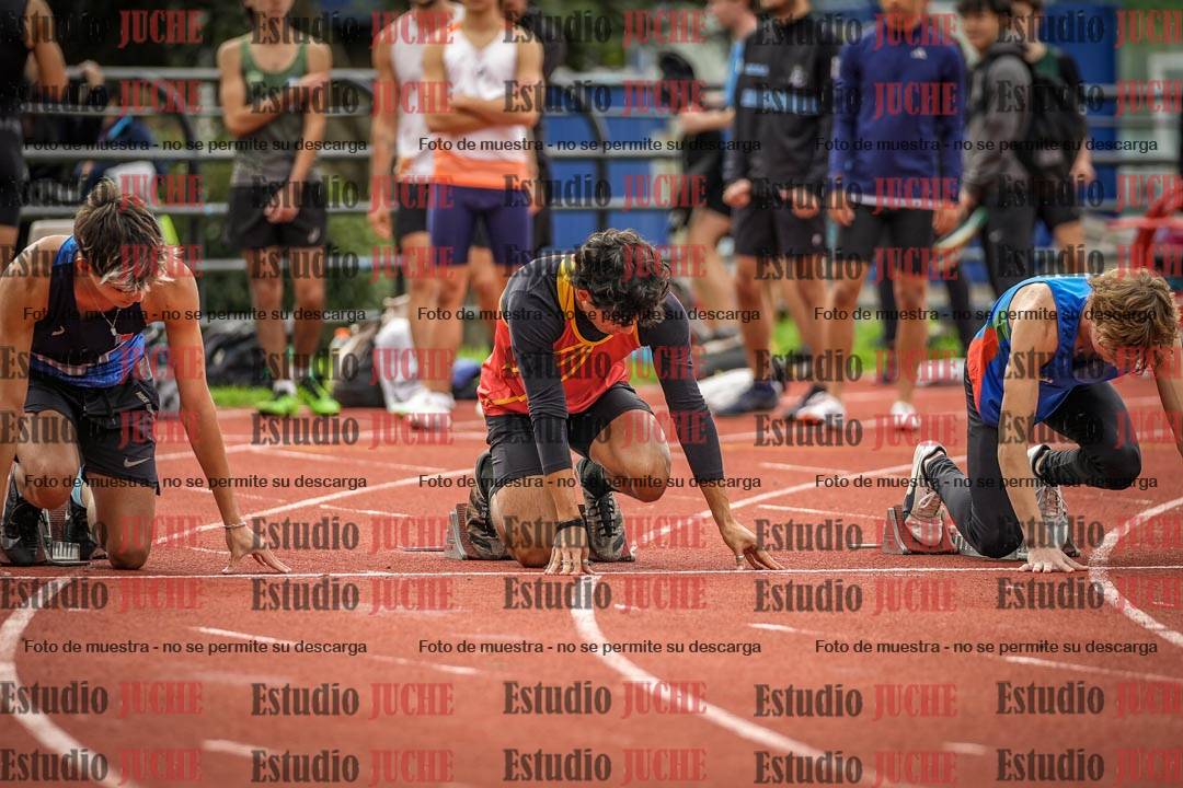 Fotos de los 100 m llanos de varones
