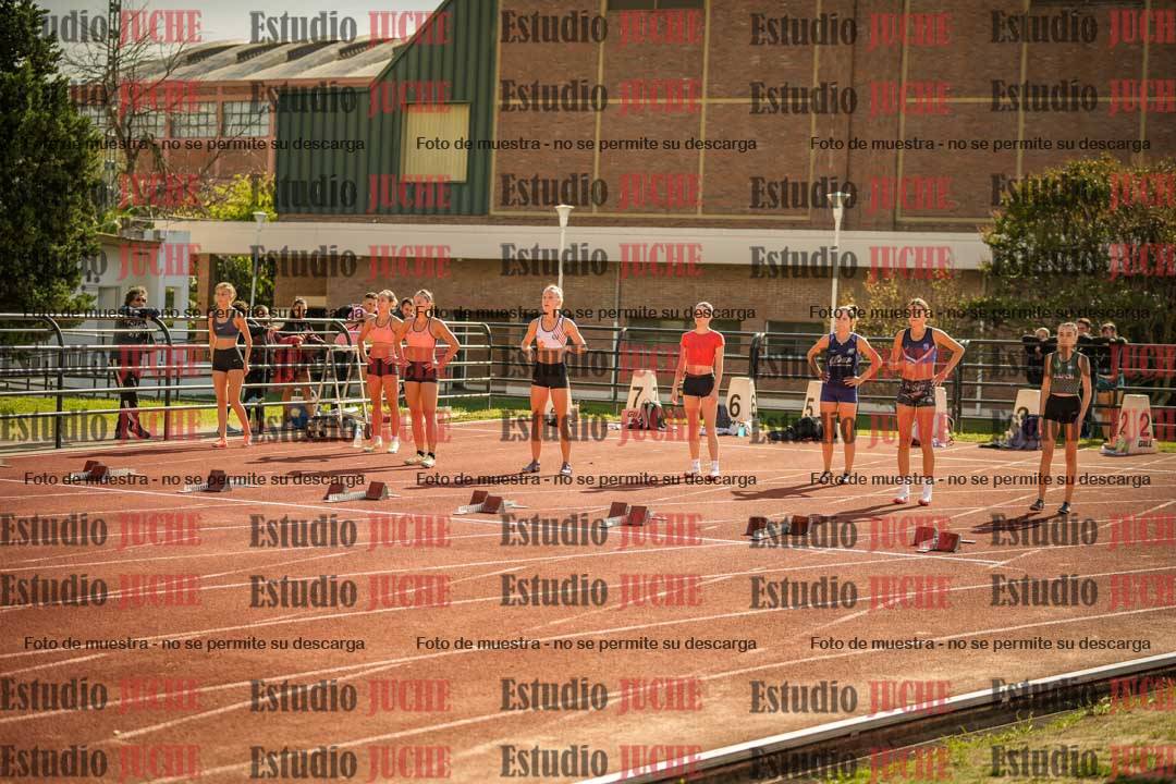 Fotos de los 100 m con vallas de mujeres