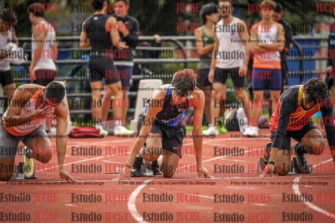 Fotos de los 100 m llanos de varones