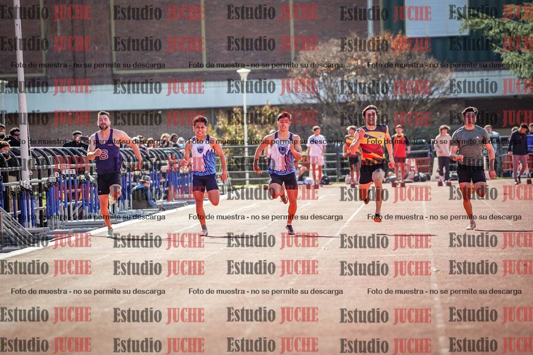 Fotos de los 100 m llanos de varones