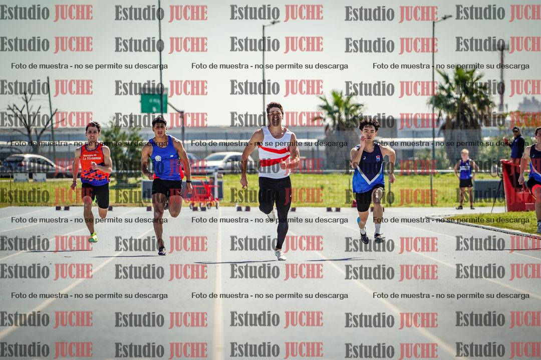 Fotos de los 100 m llanos de varones