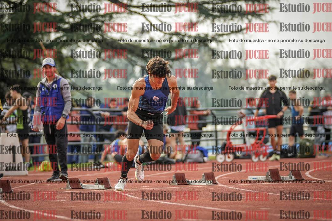 Fotos de los 100 m llanos de varones