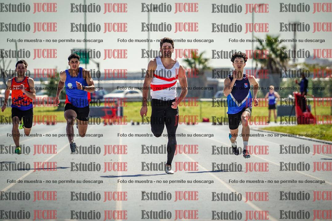 Fotos de los 100 m llanos de varones