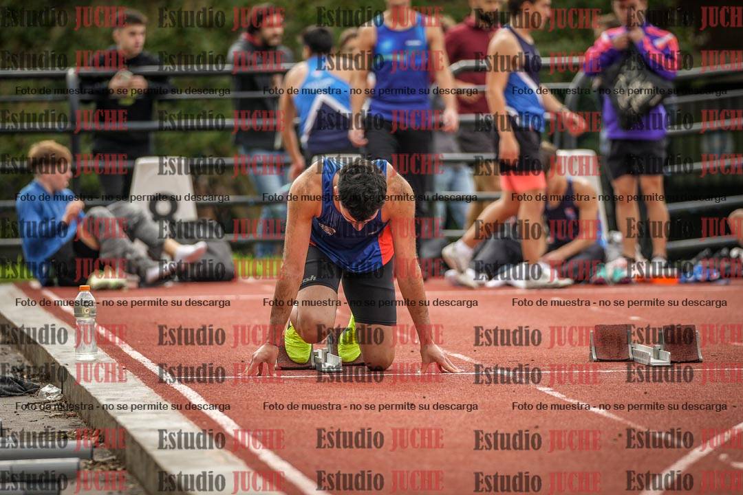 Fotos de los 100 m llanos de varones