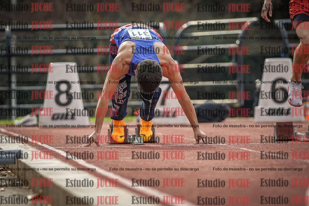 Fotos de los 100 m llanos de varones
