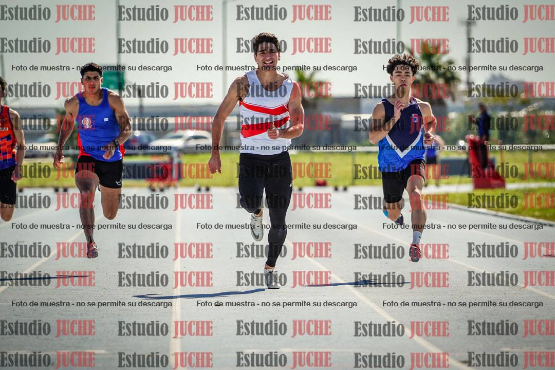 Fotos de los 100 m llanos de varones