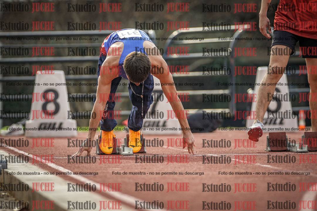 Fotos de los 100 m llanos de varones