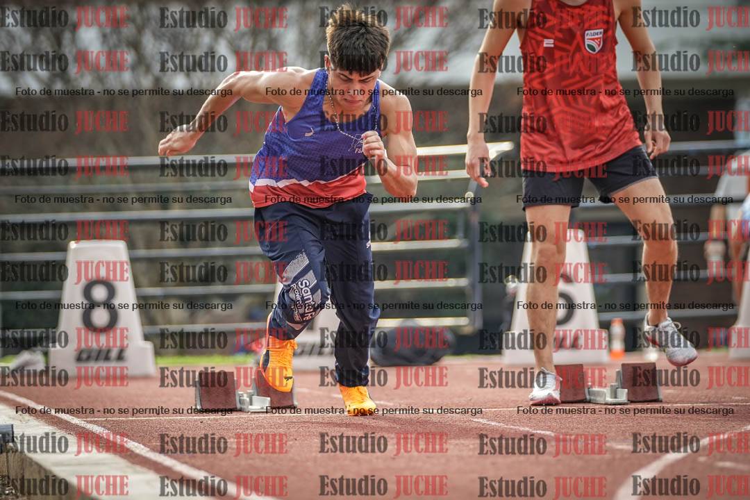 Fotos de los 100 m llanos de varones