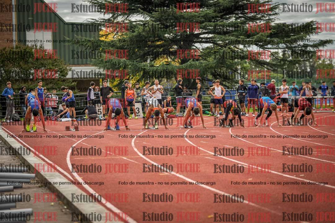Fotos de los 100 m llanos de varones