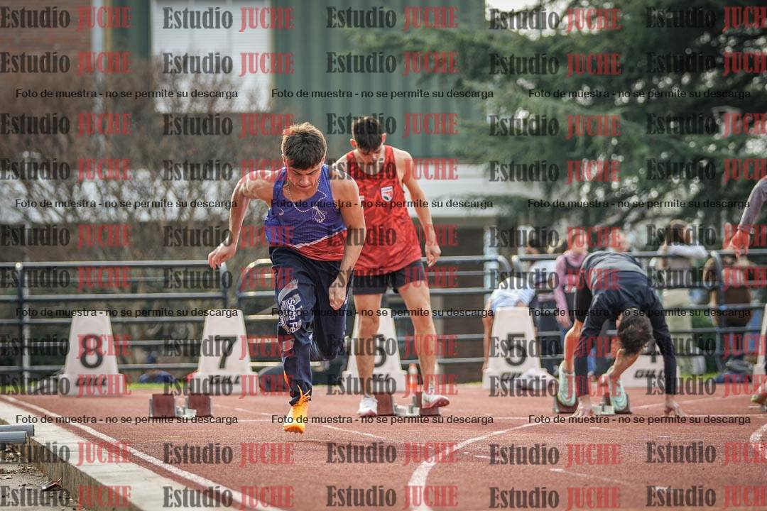 Fotos de los 100 m llanos de varones