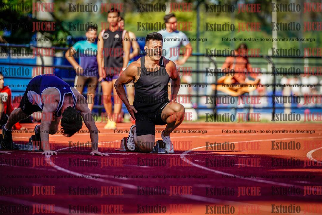 Fotos de los 100 m llanos de varones