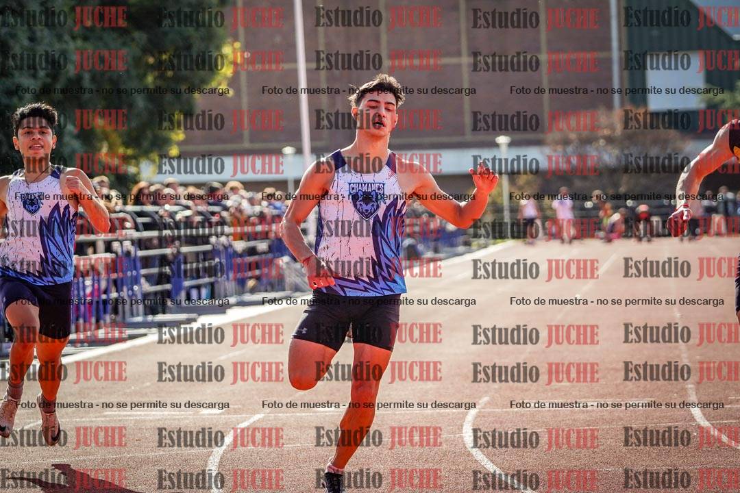 Fotos de los 100 m llanos de varones