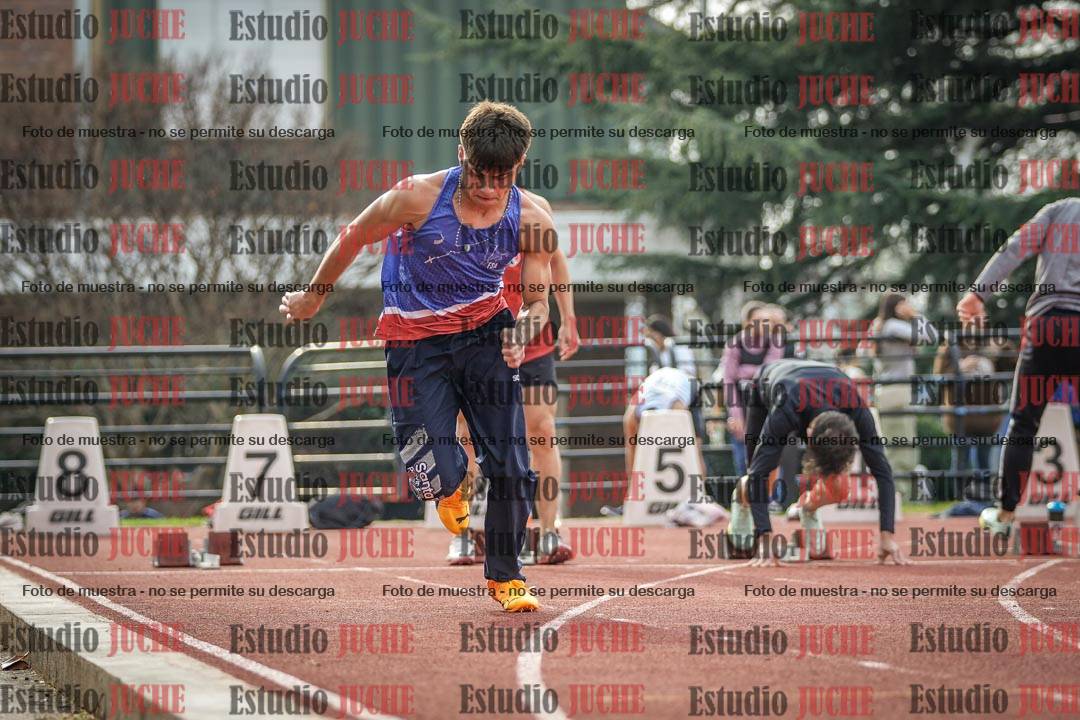 Fotos de los 100 m llanos de varones