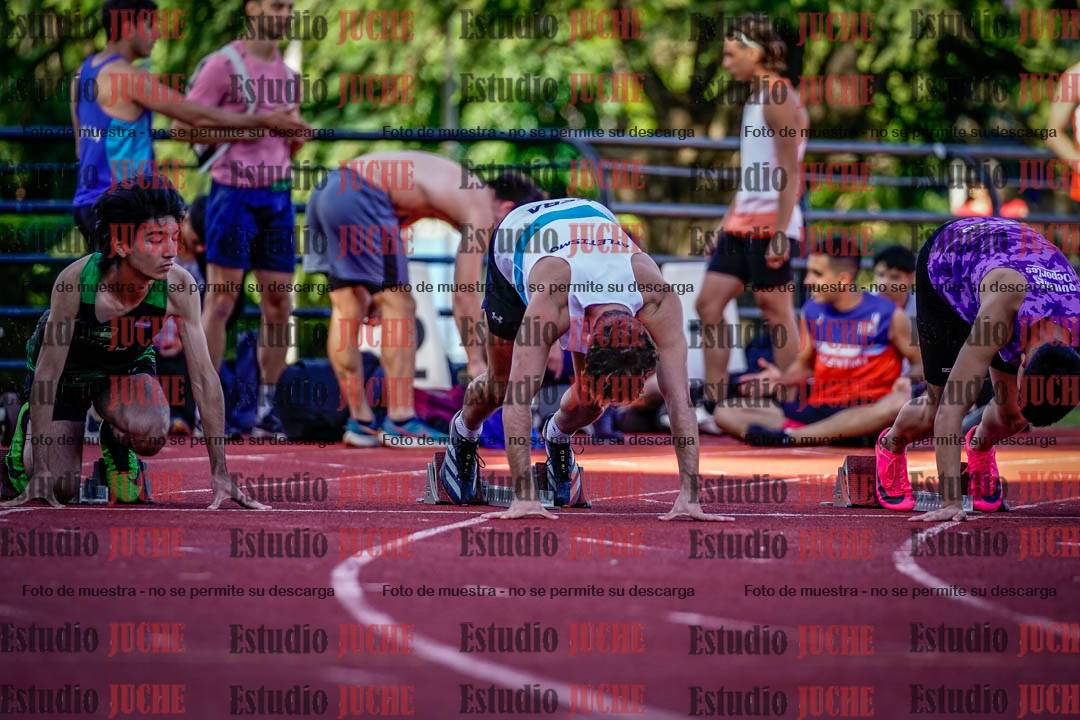 Fotos de los 100 m llanos de varones