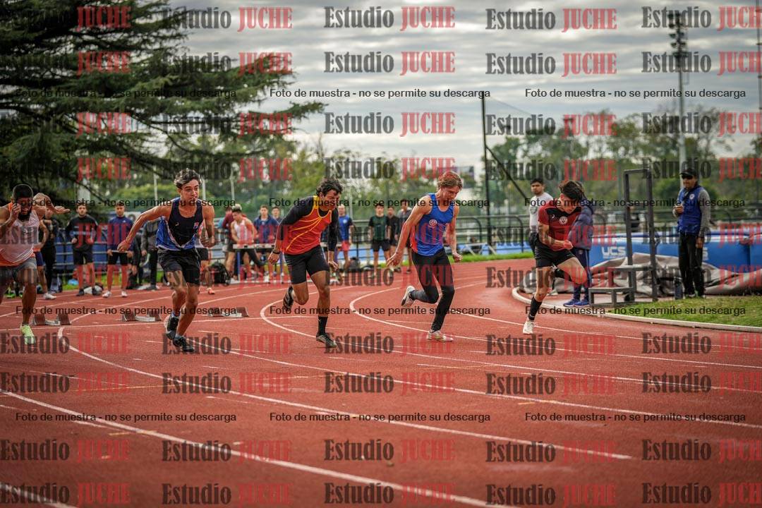 Fotos de los 100 m llanos de varones