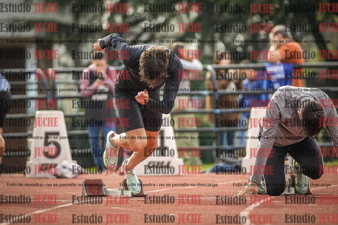 Fotos de los 100 m llanos de varones