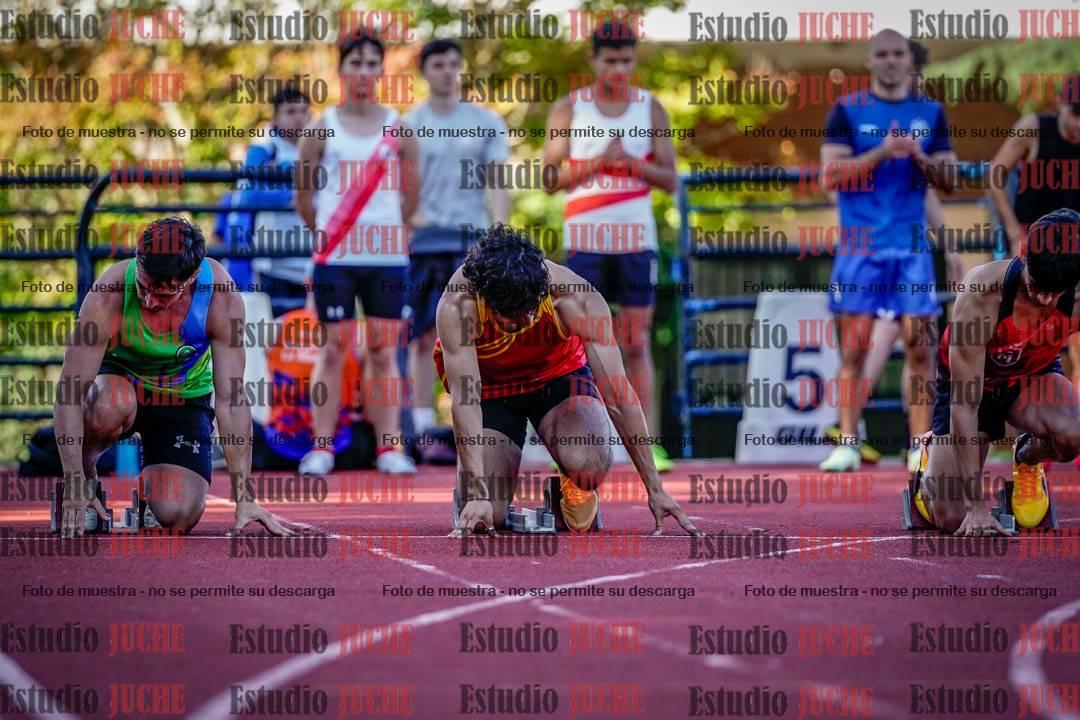 Fotos de los 100 m llanos de varones