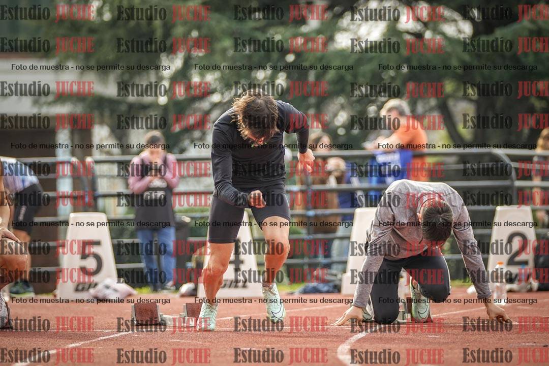Fotos de los 100 m llanos de varones
