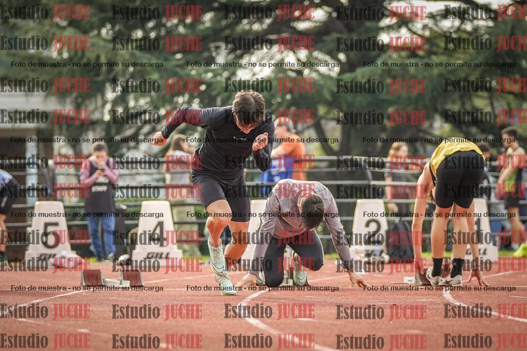 Fotos de los 100 m llanos de varones