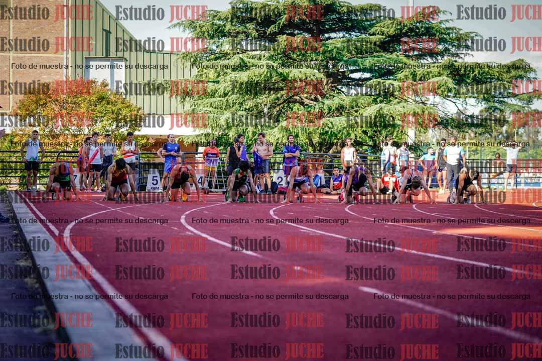 Fotos de los 100 m llanos de varones